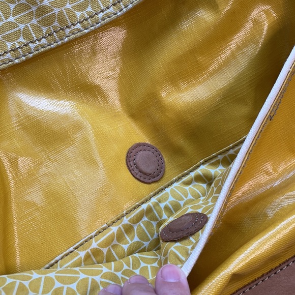 (FOSSIL) Key-Per Yellow Shoulder Handbag Tote - Picture 5 of 15